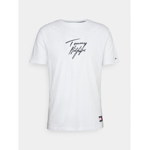 Tommy Hilfiger pánské bílé triko - S (YBR)
